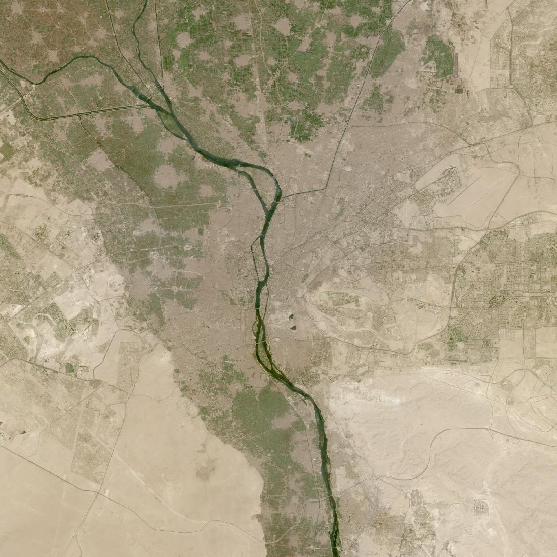 Cairo from orbit in 2024