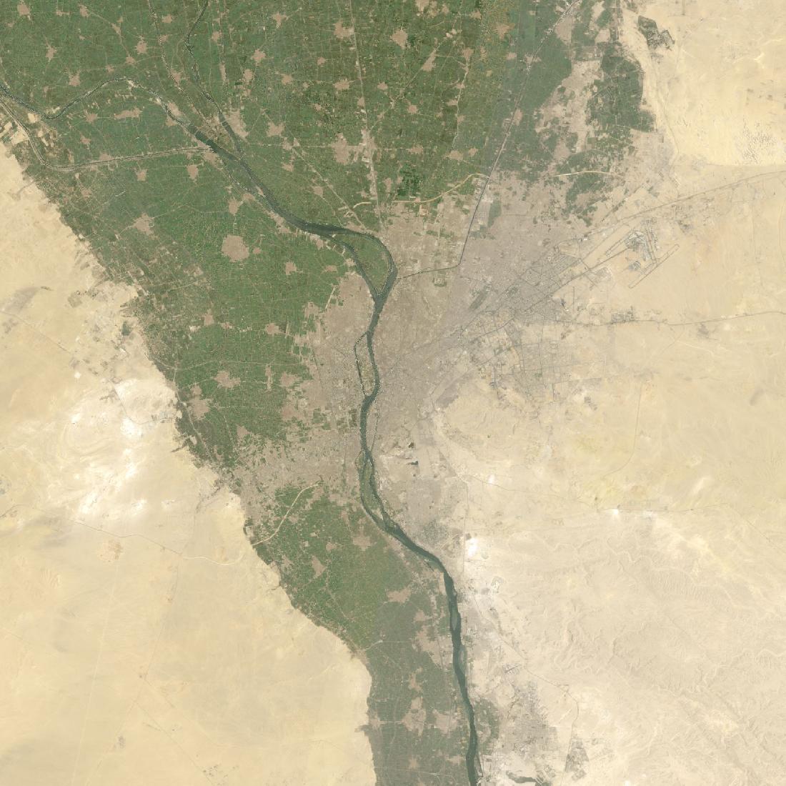 Cairo from orbit in 1990