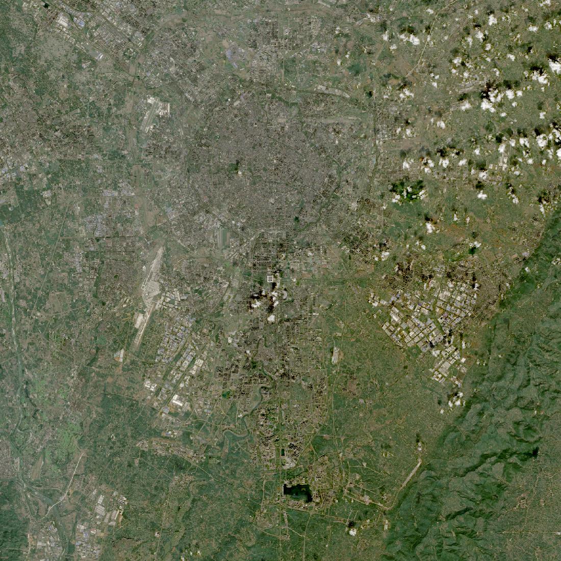 Chengdu from orbit in 2024