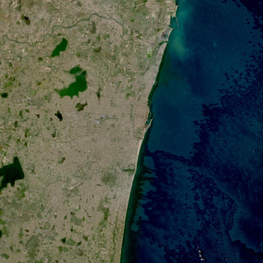 Chennai from orbit in 2026