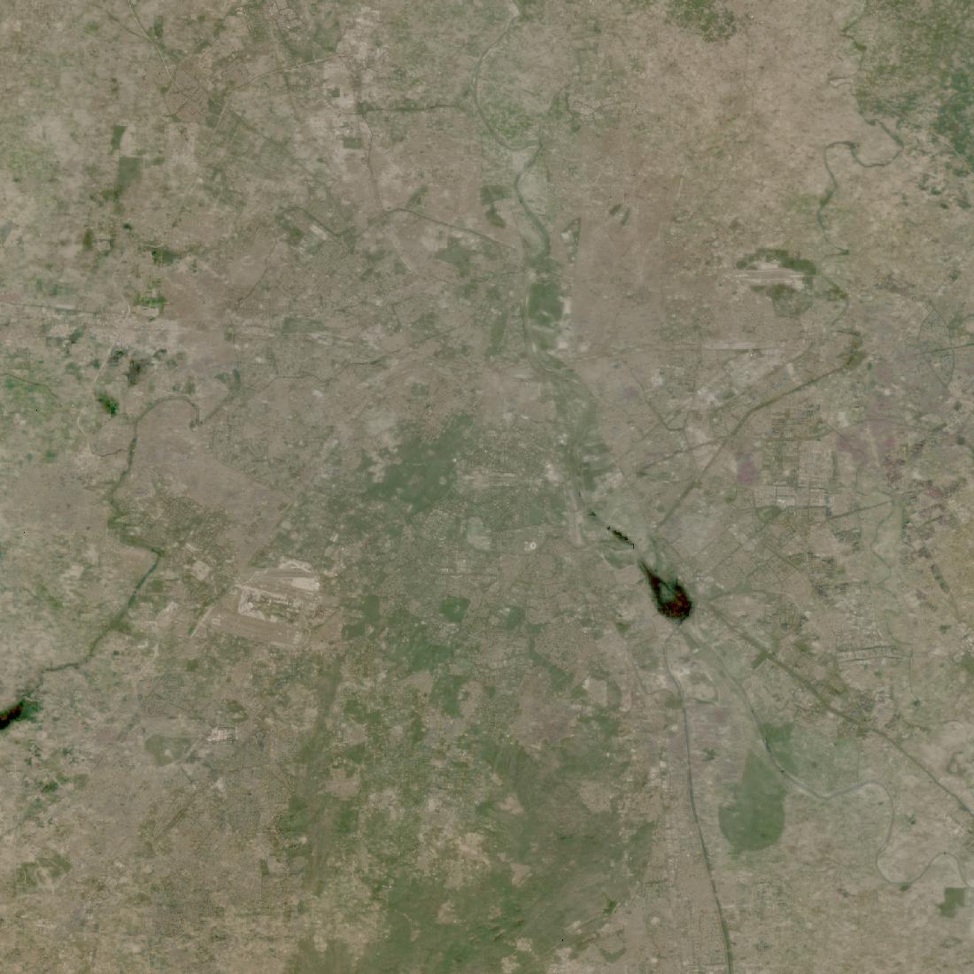 Delhi from orbit in 2024