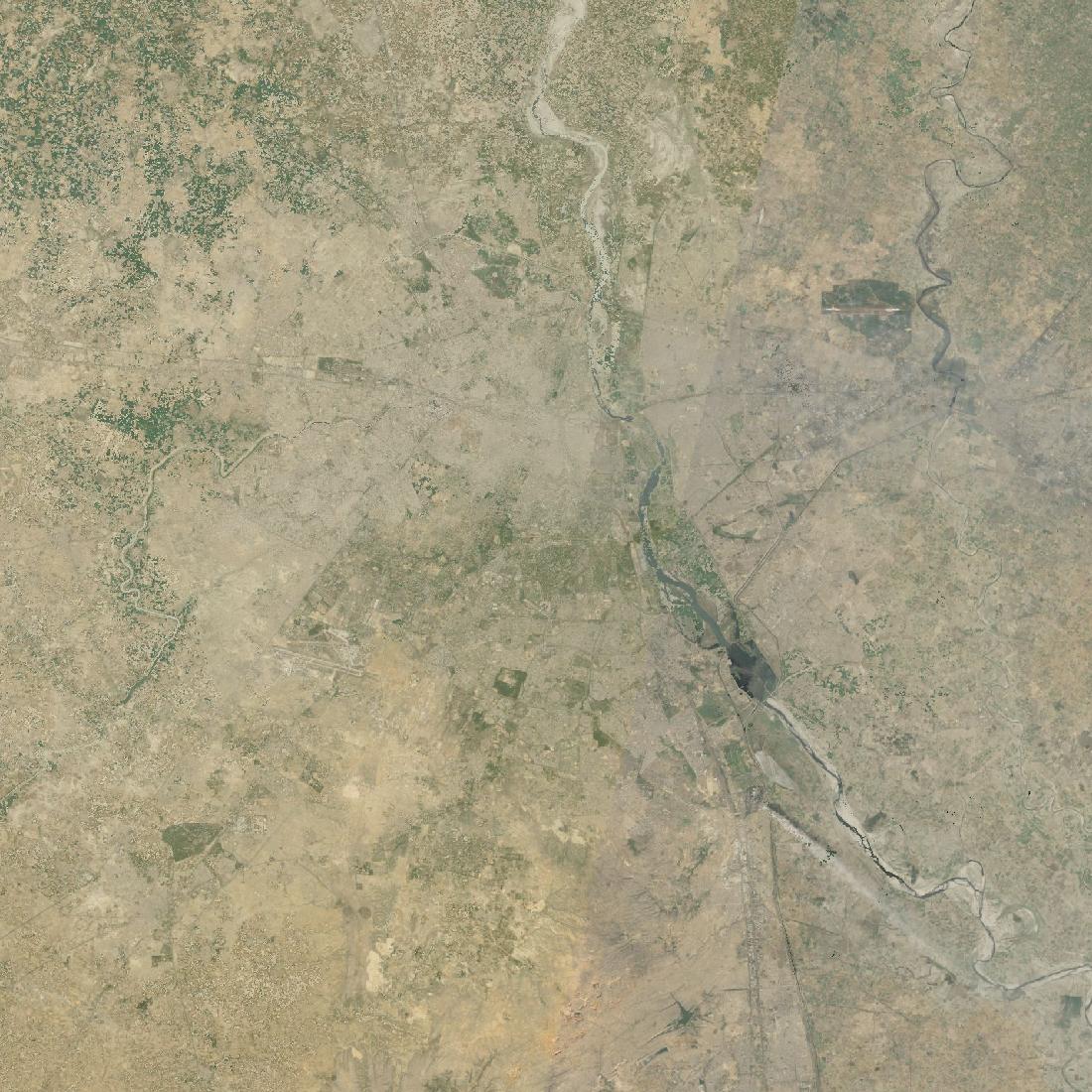 Delhi from orbit in 1990