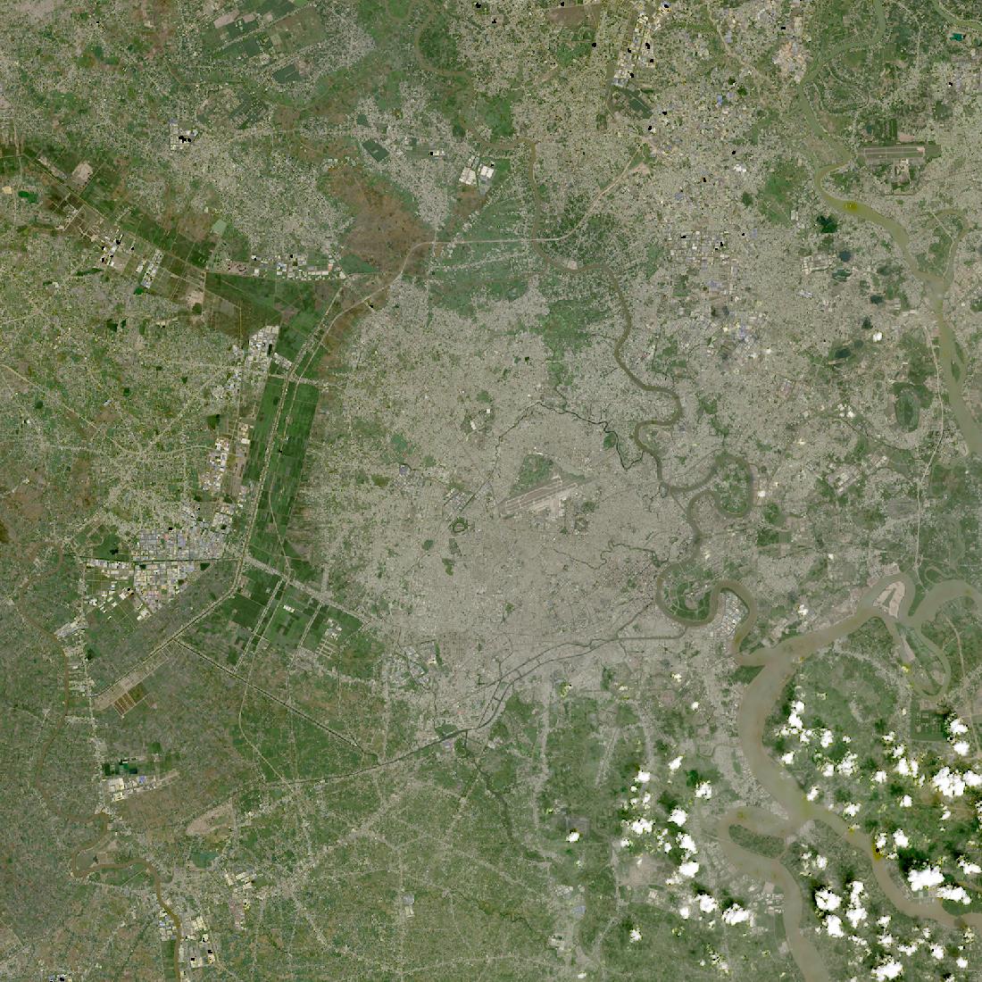 Ho Chi Minh City from orbit in 2025