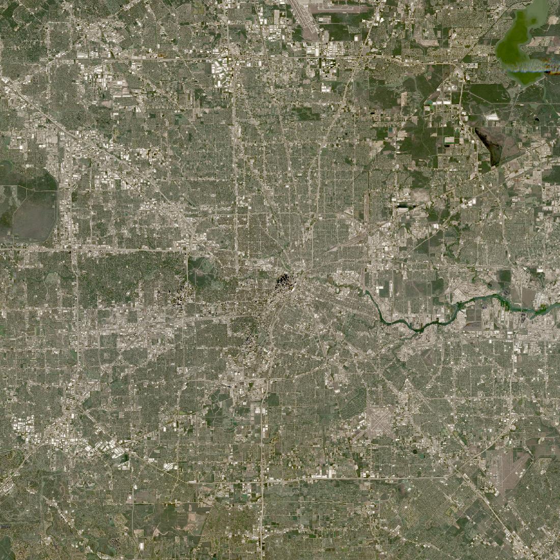 Houston from orbit in 2024