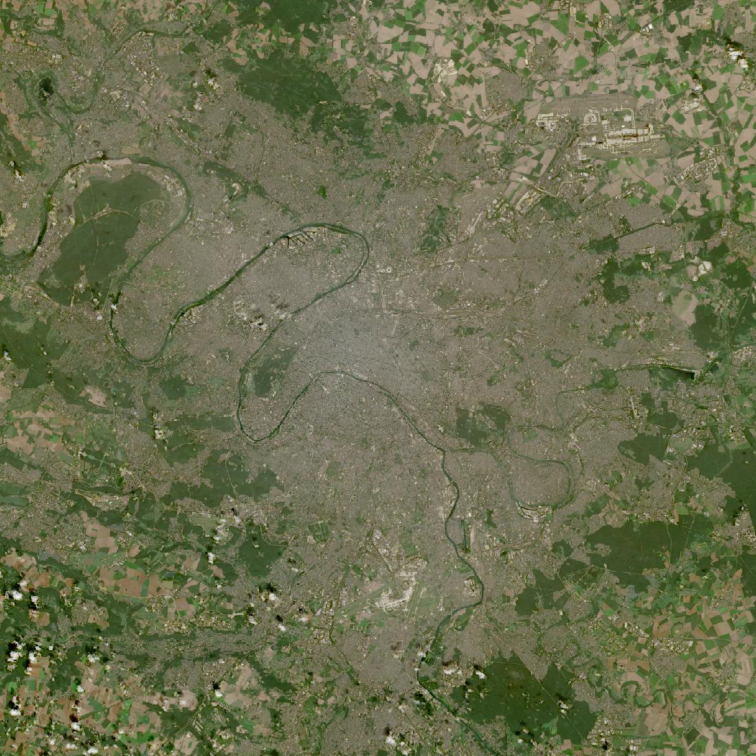 Paris from orbit in 2024