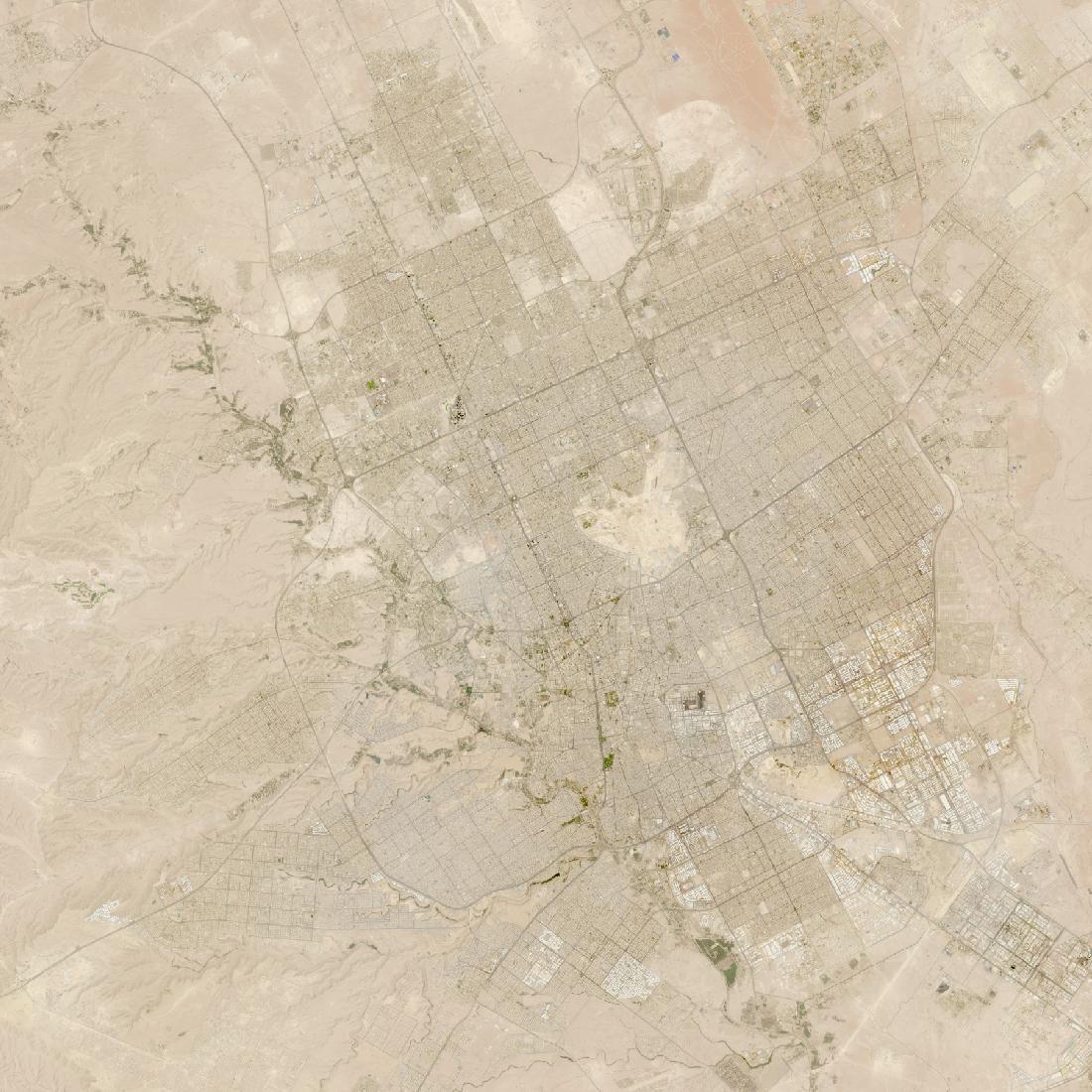 Riyadh from orbit in 2025