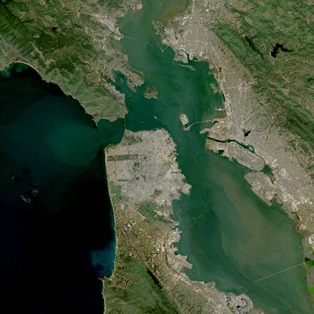 San Francisco from orbit in 2026