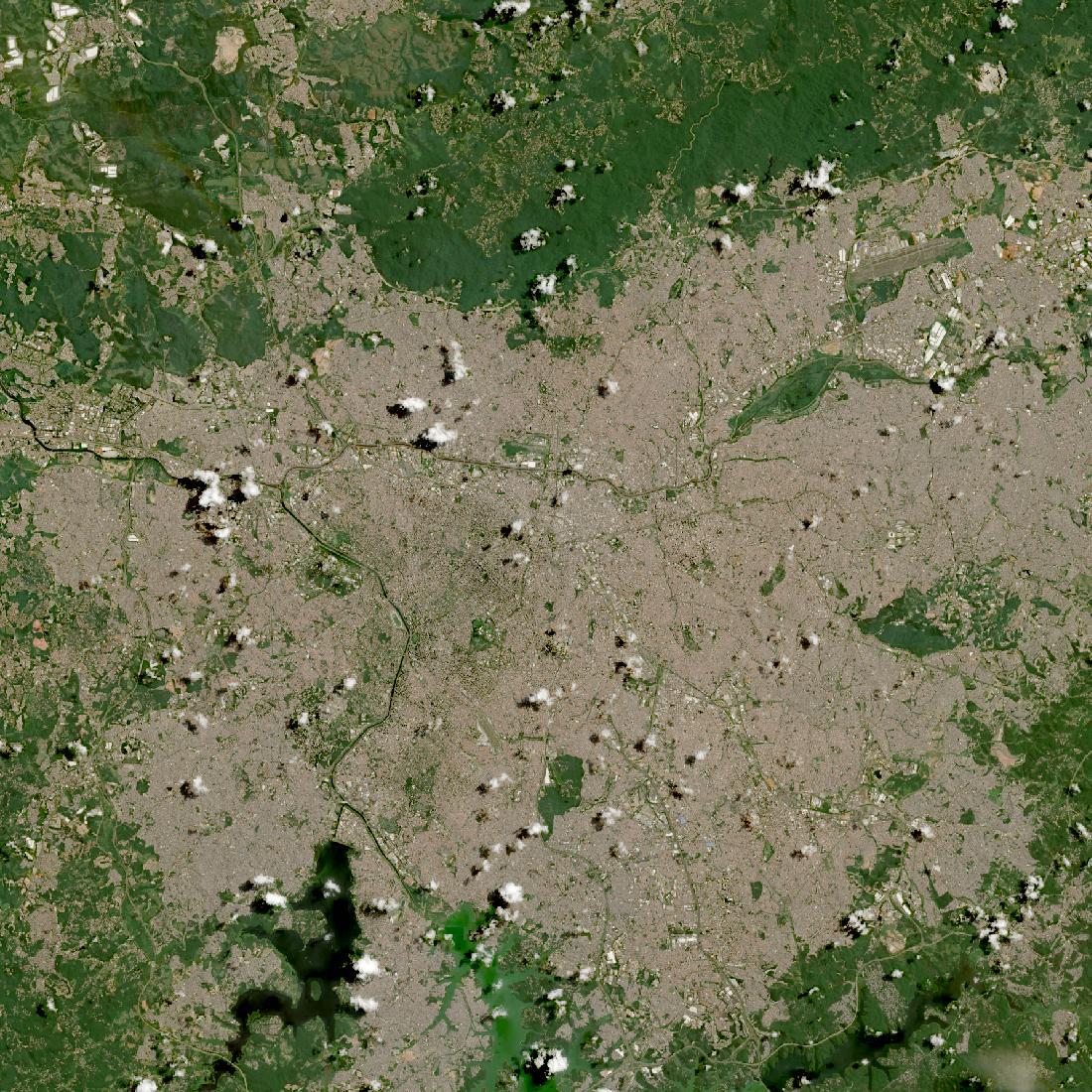 Sao Paulo from orbit in 2025