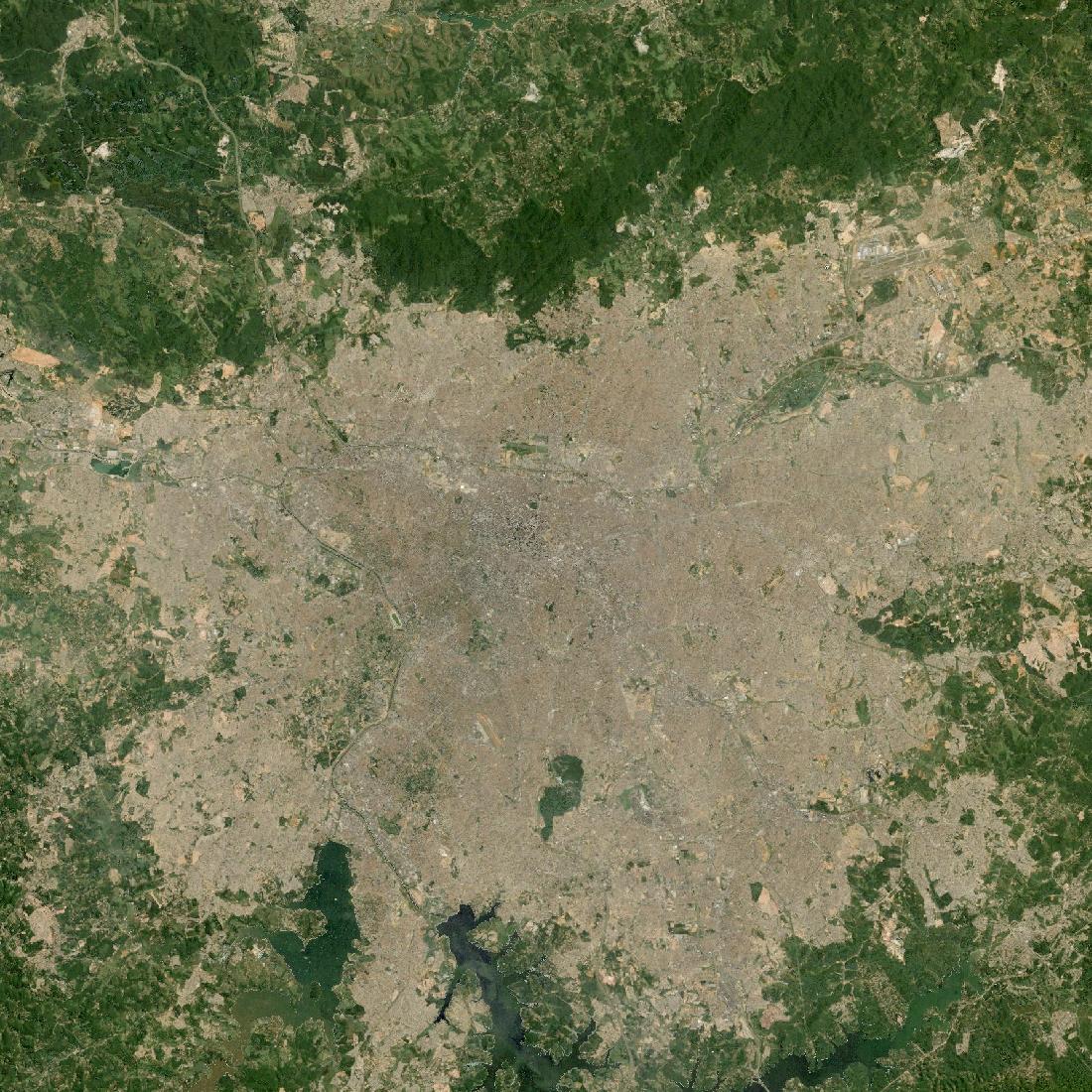Sao Paulo from orbit in 1990